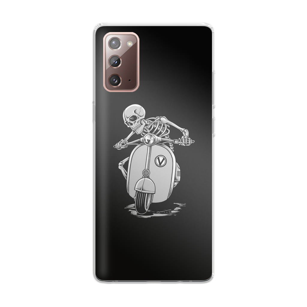 Skeleton Rides Scooter Galaxy Note 20 Case