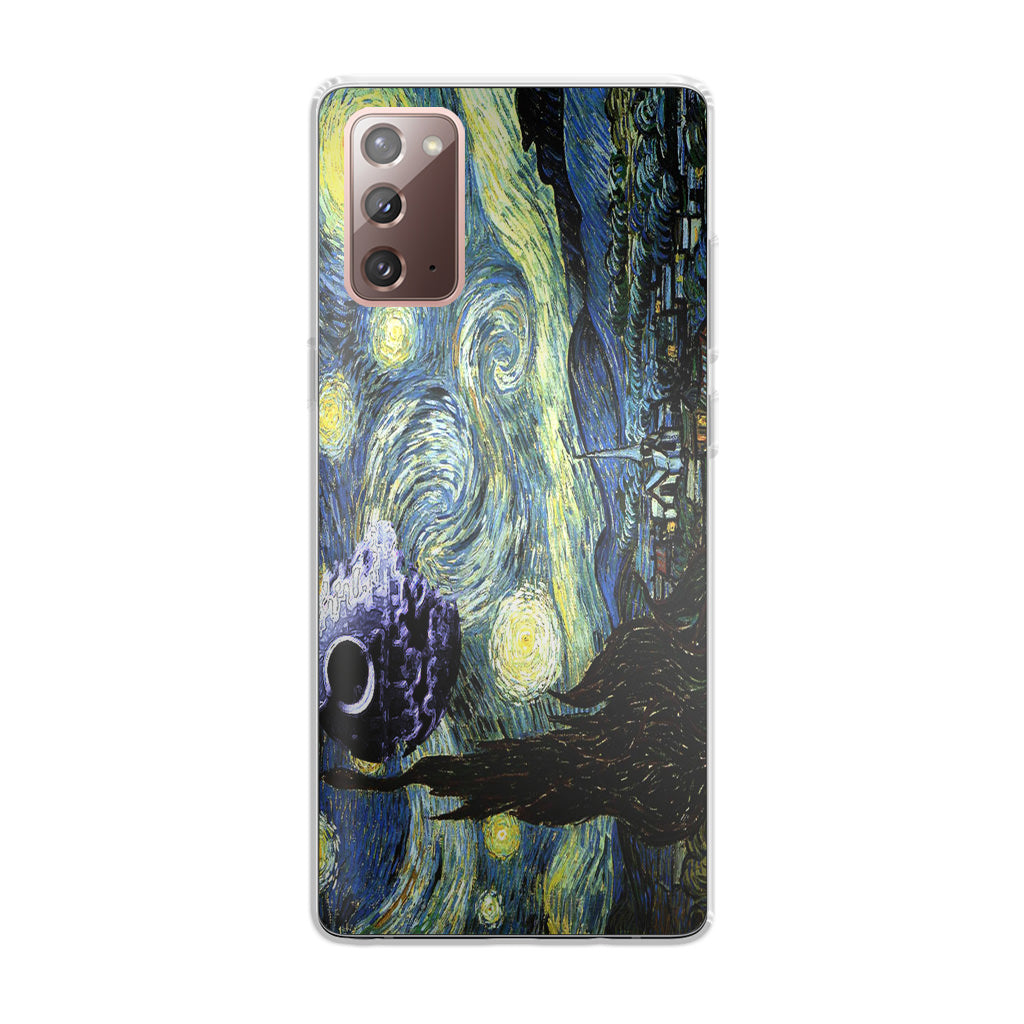 Skellington on a Starry Night Galaxy Note 20 Case