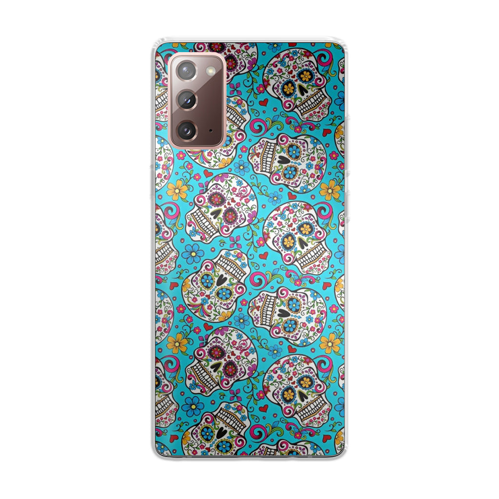 Skull Floral Sugar Galaxy Note 20 Case