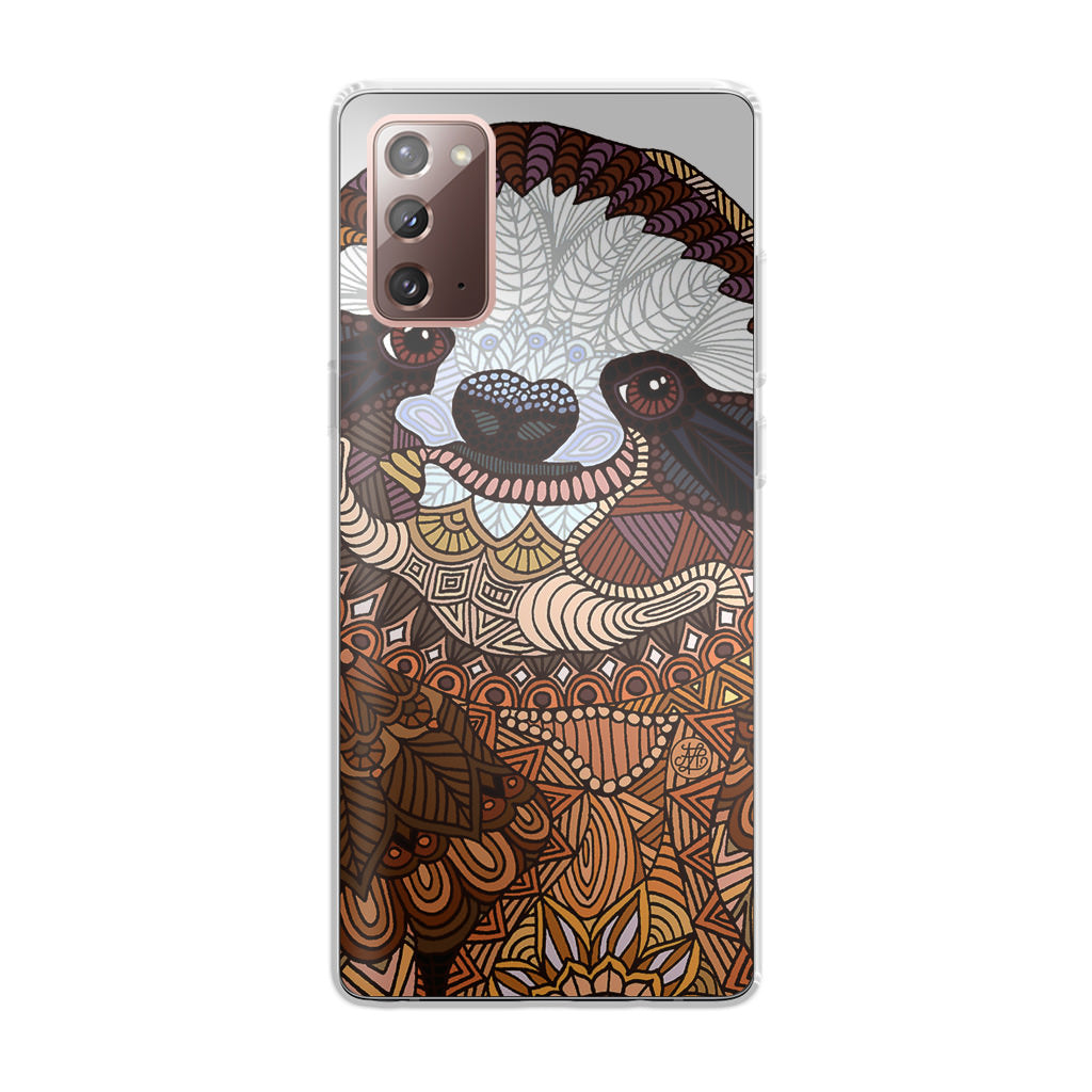 Sloth Ethnic Pattern Galaxy Note 20 Case