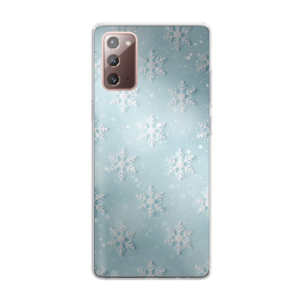 Snowflakes Pattern Galaxy Note 20 Case