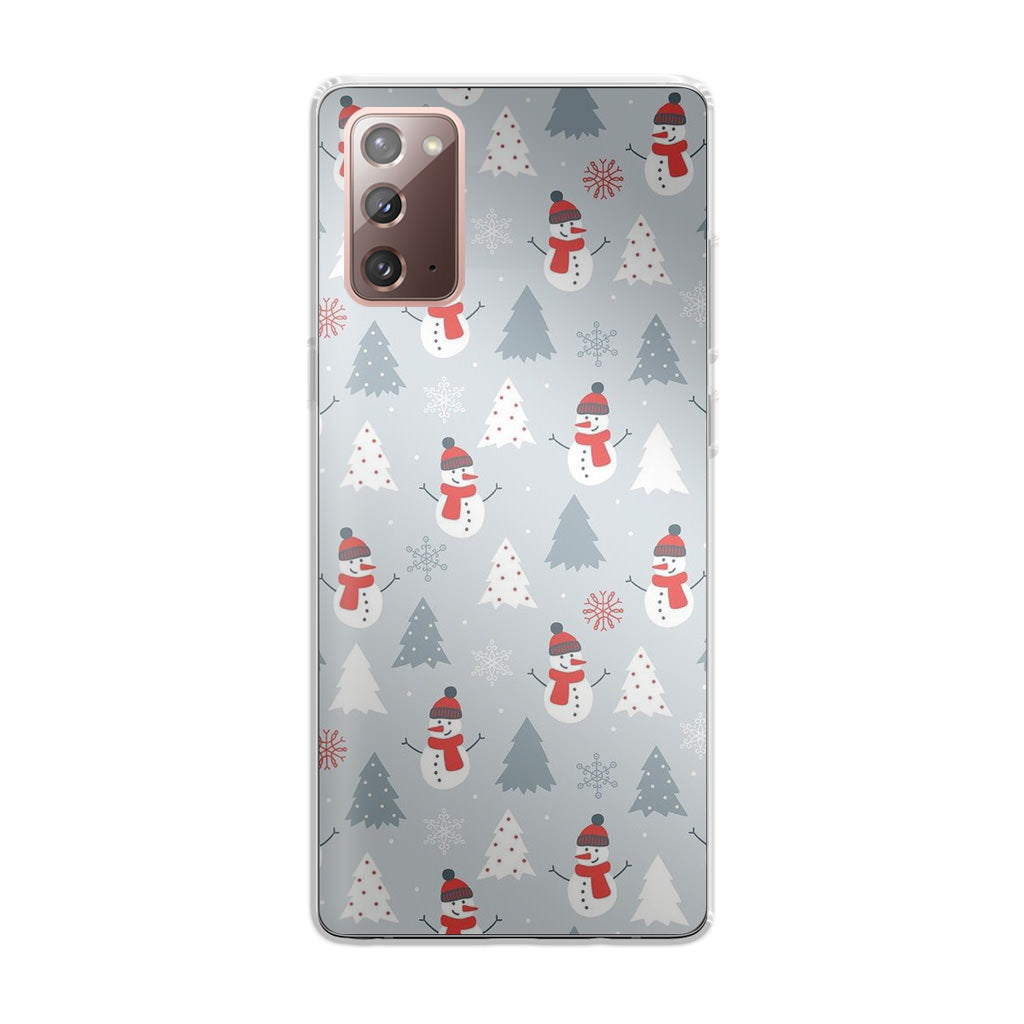 Snowmans Pattern Galaxy Note 20 Case