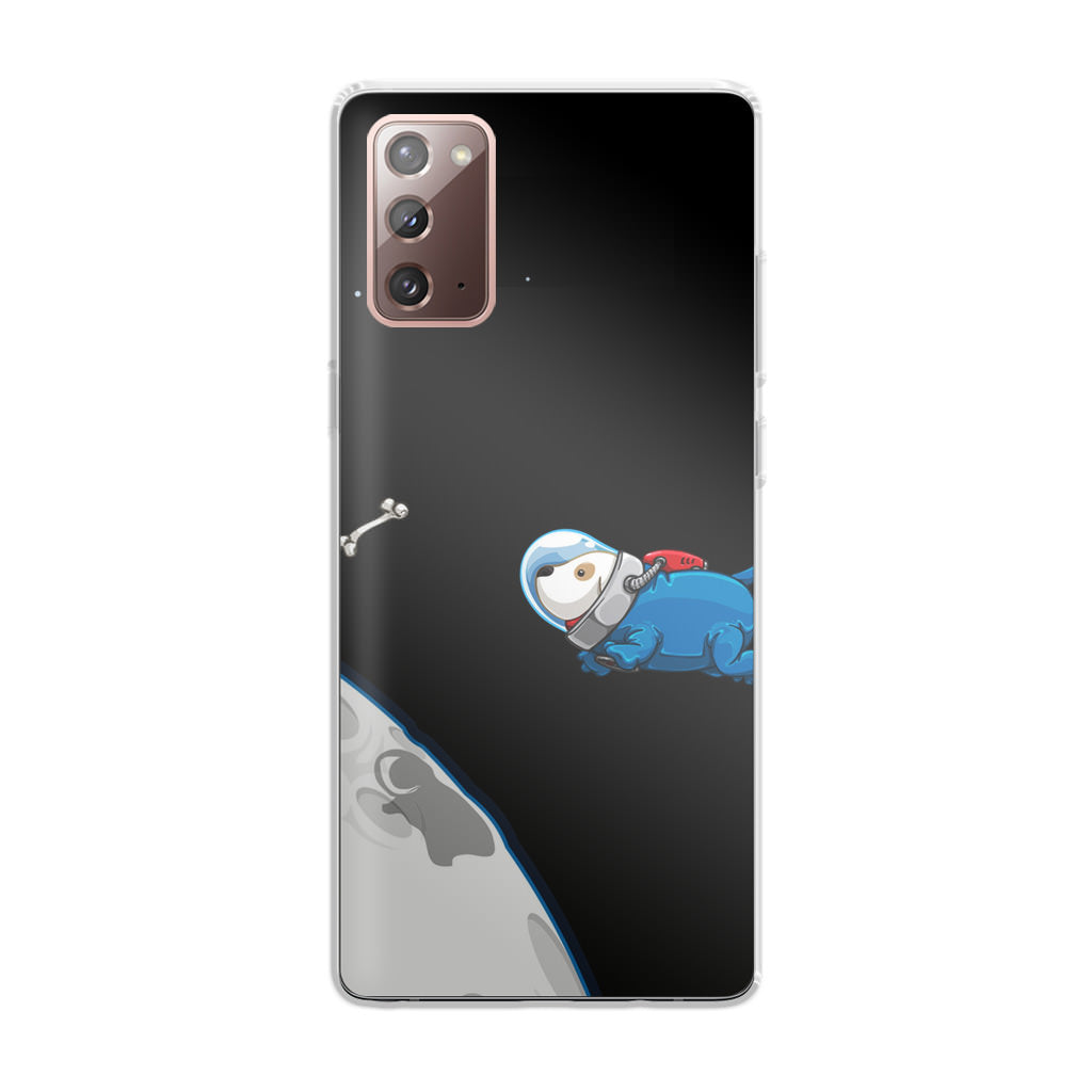 Space Dog Chasing A Bone Galaxy Note 20 Case