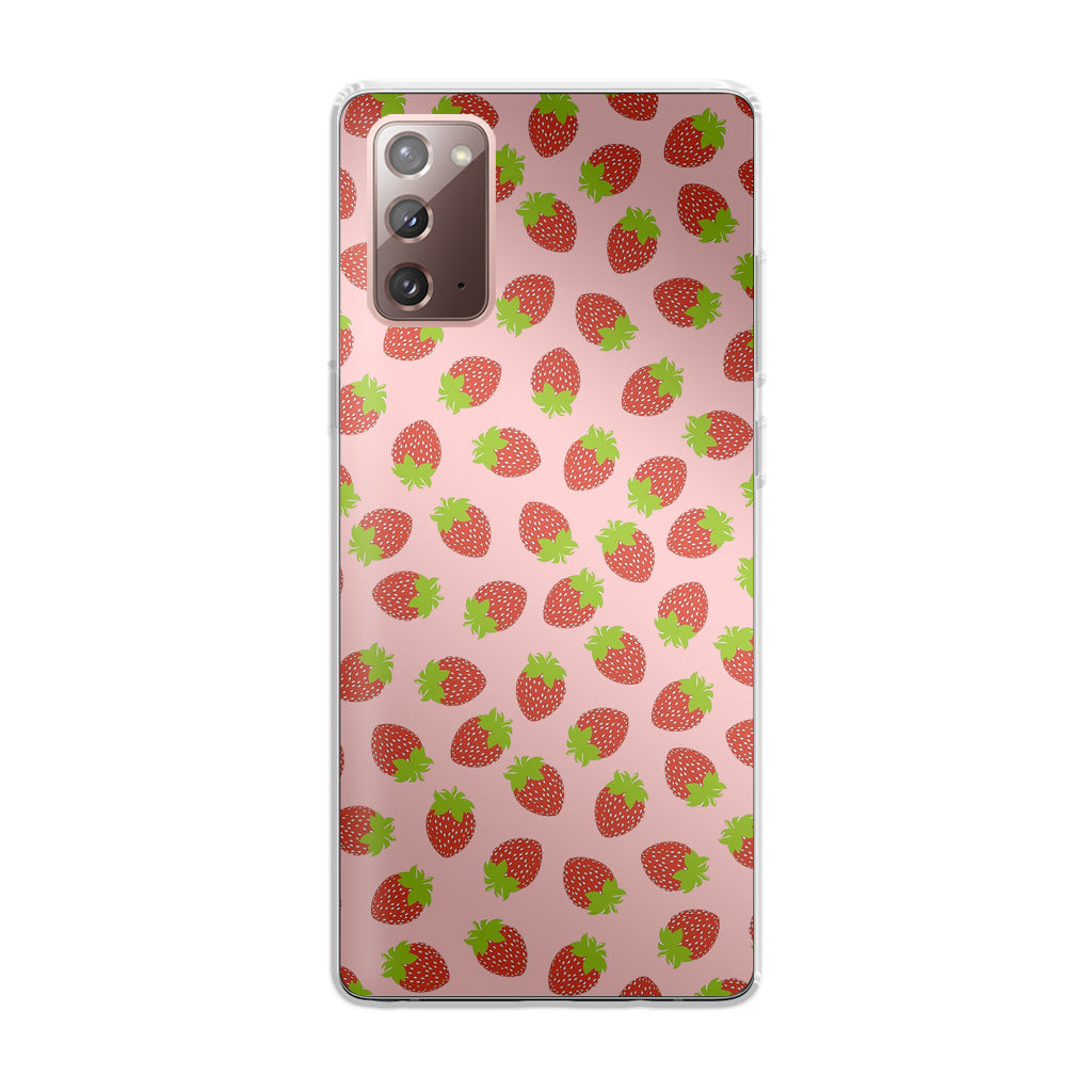 Strawberries Pattern Galaxy Note 20 Case