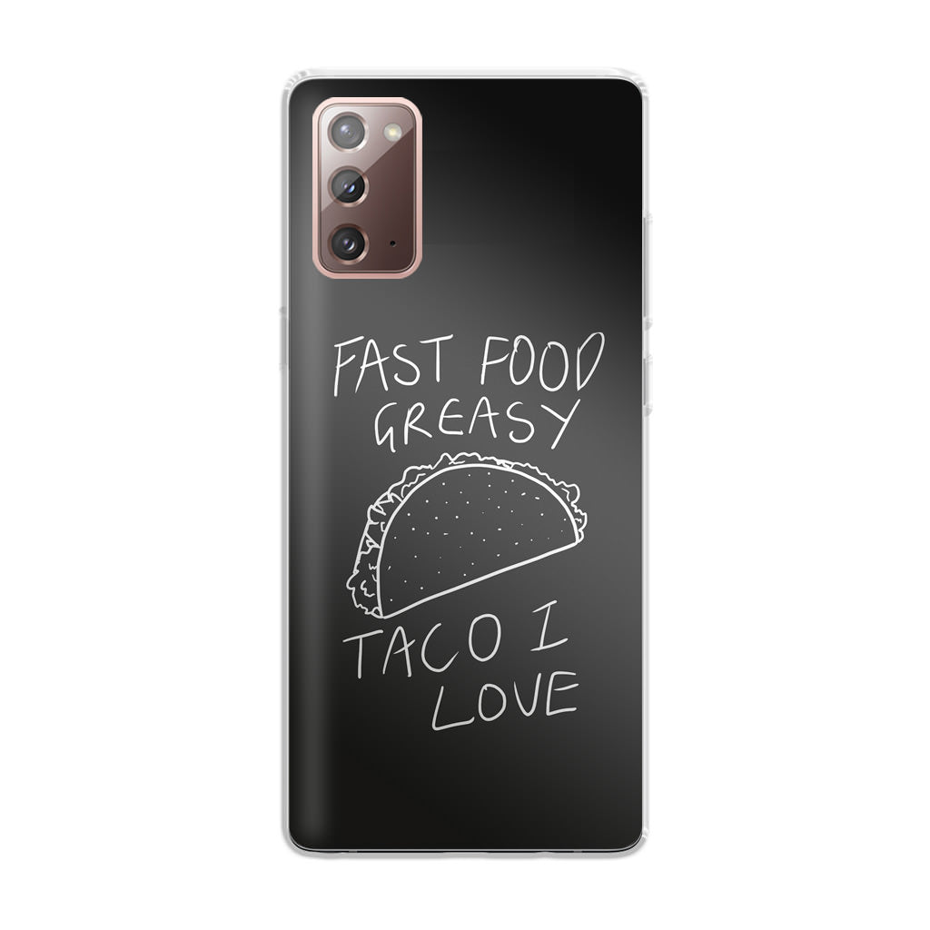 Taco Lover Galaxy Note 20 Case