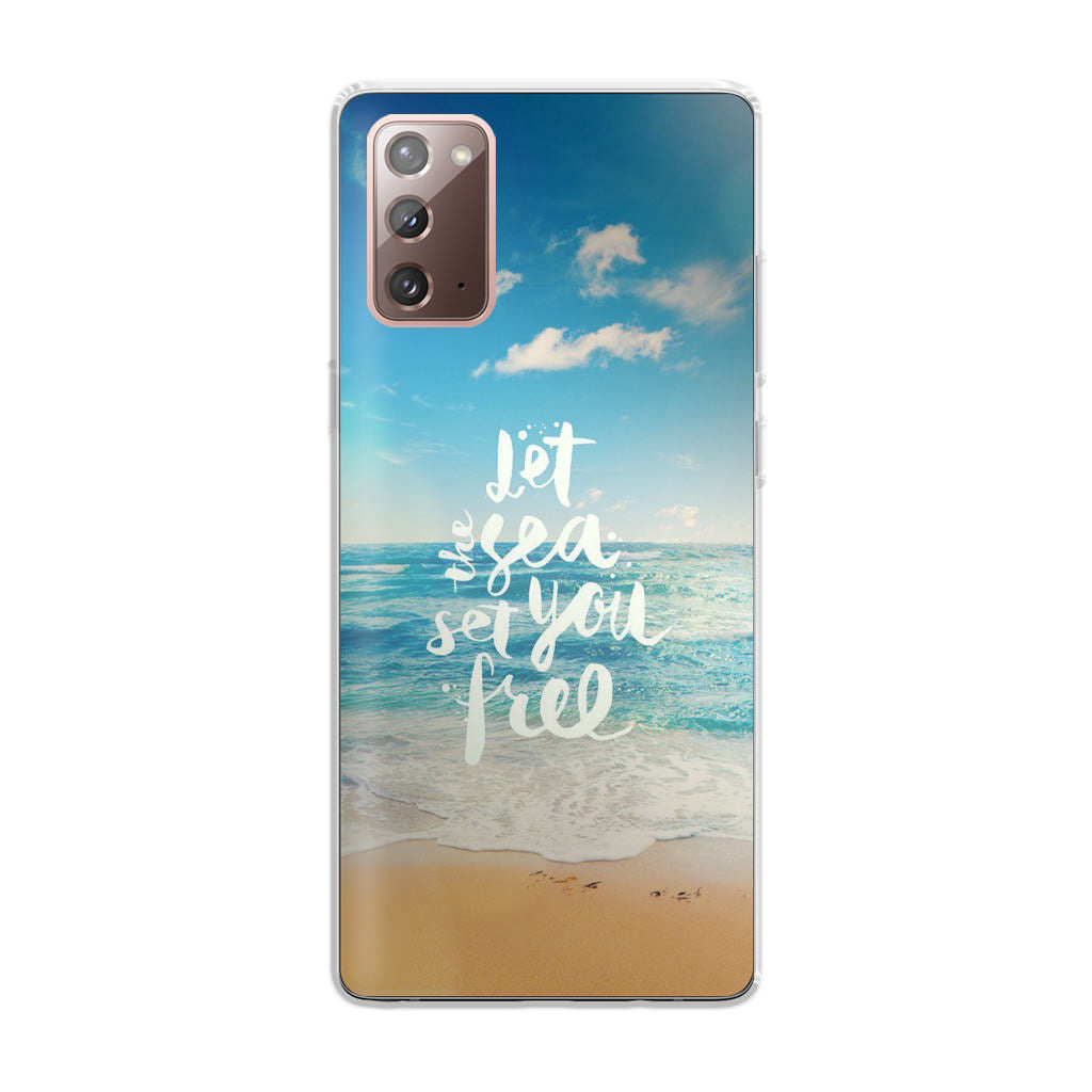 The Sea Set You Free Galaxy Note 20 Case