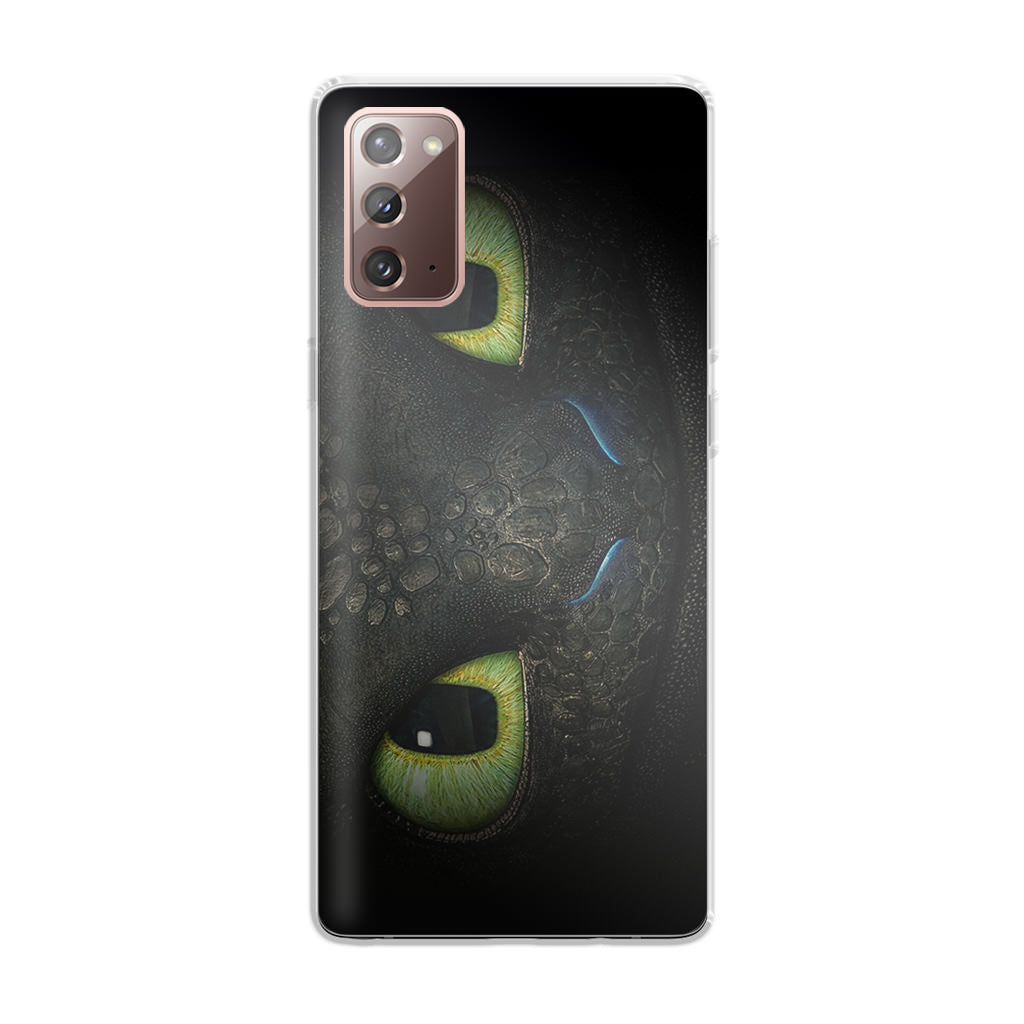 Toothless Dragon Eyes Close Up Galaxy Note 20 Case