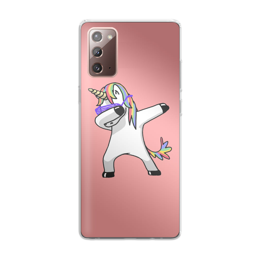 Unicorn Dabbing Pink Galaxy Note 20 Case