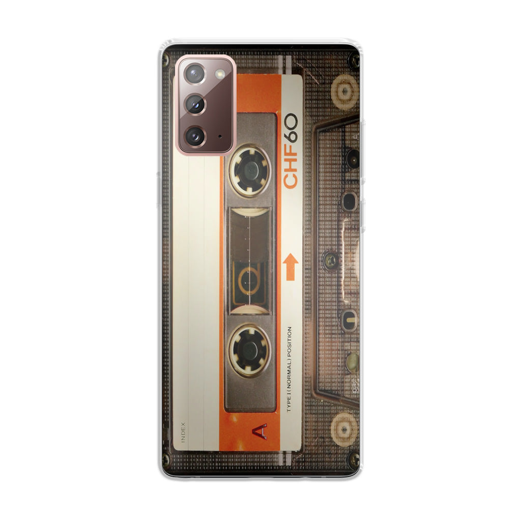 Vintage Audio Cassette Galaxy Note 20 Case