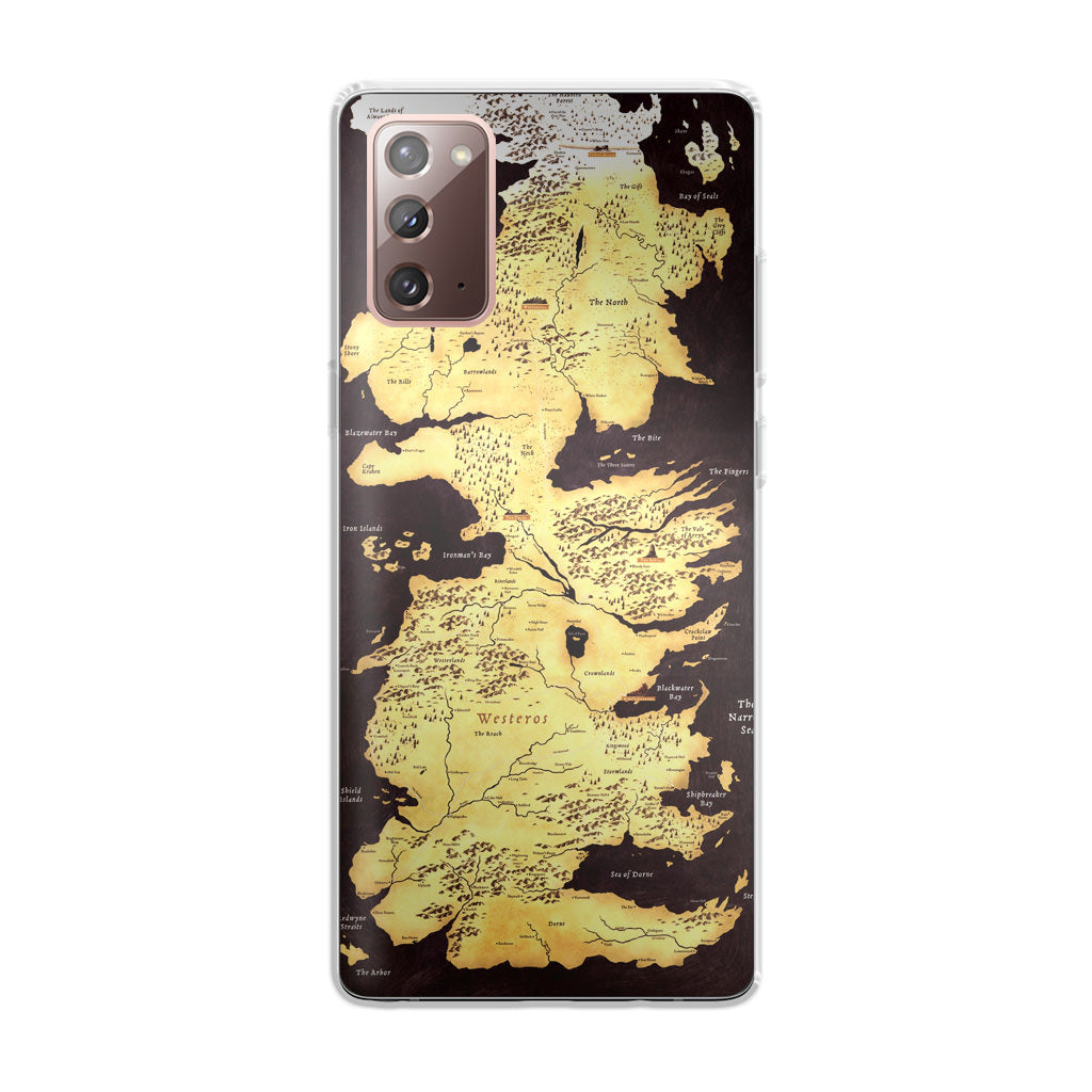 Westeros Map Galaxy Note 20 Case