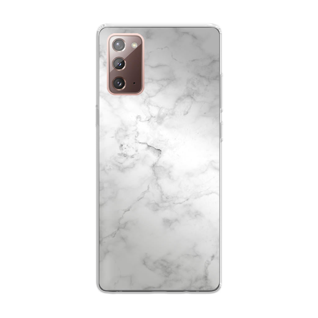 White Marble Galaxy Note 20 Case