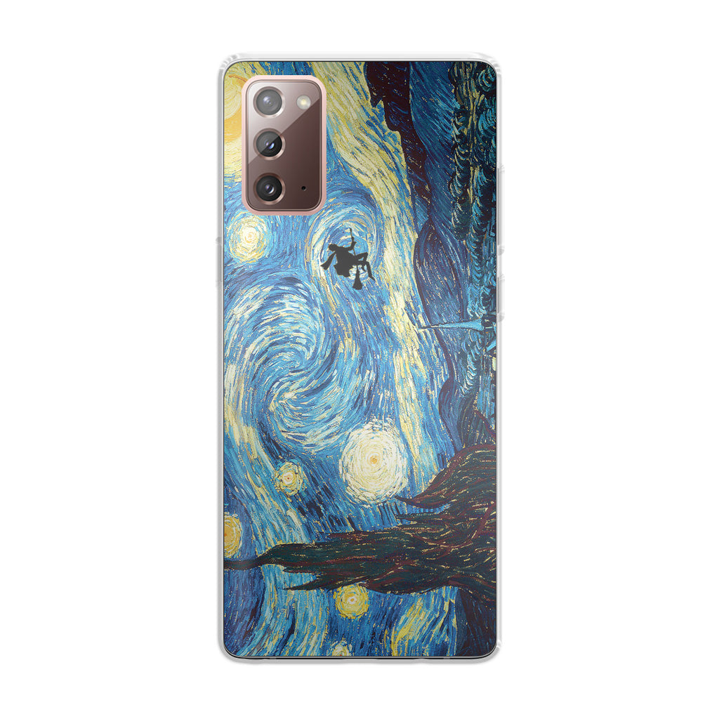 Witch on The Starry Night Sky Galaxy Note 20 Case