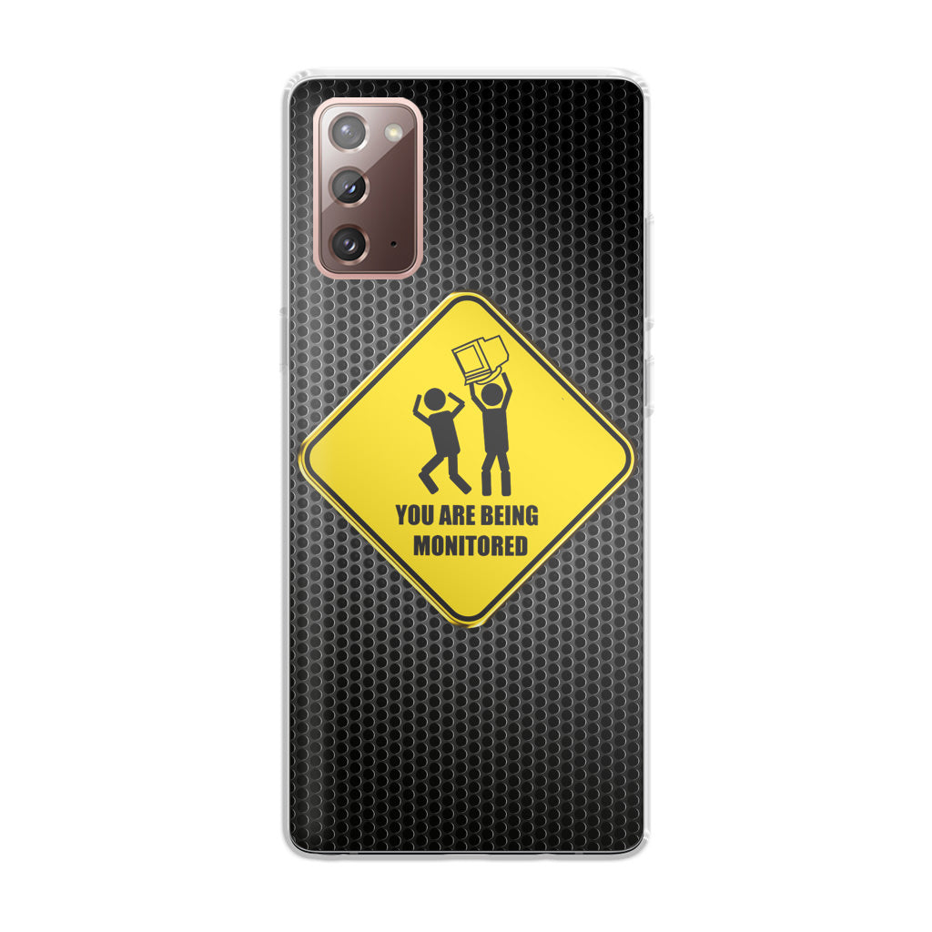 You Are Being Monitored Galaxy Note 20 Case