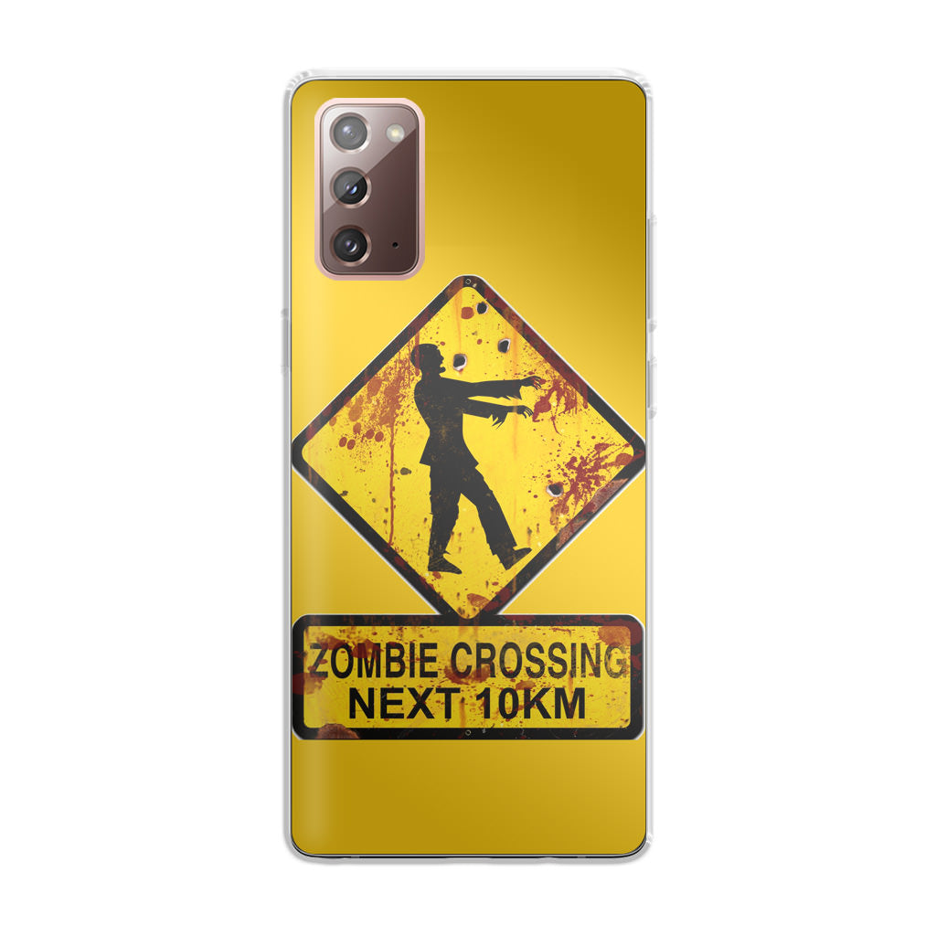 Zombie Crossing Sign Galaxy Note 20 Case