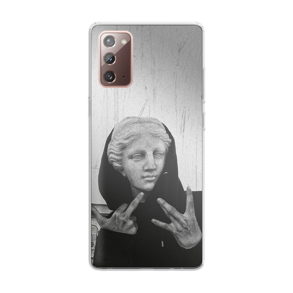 Greek Statue Wearing Hoodie Galaxy Note 20 Case