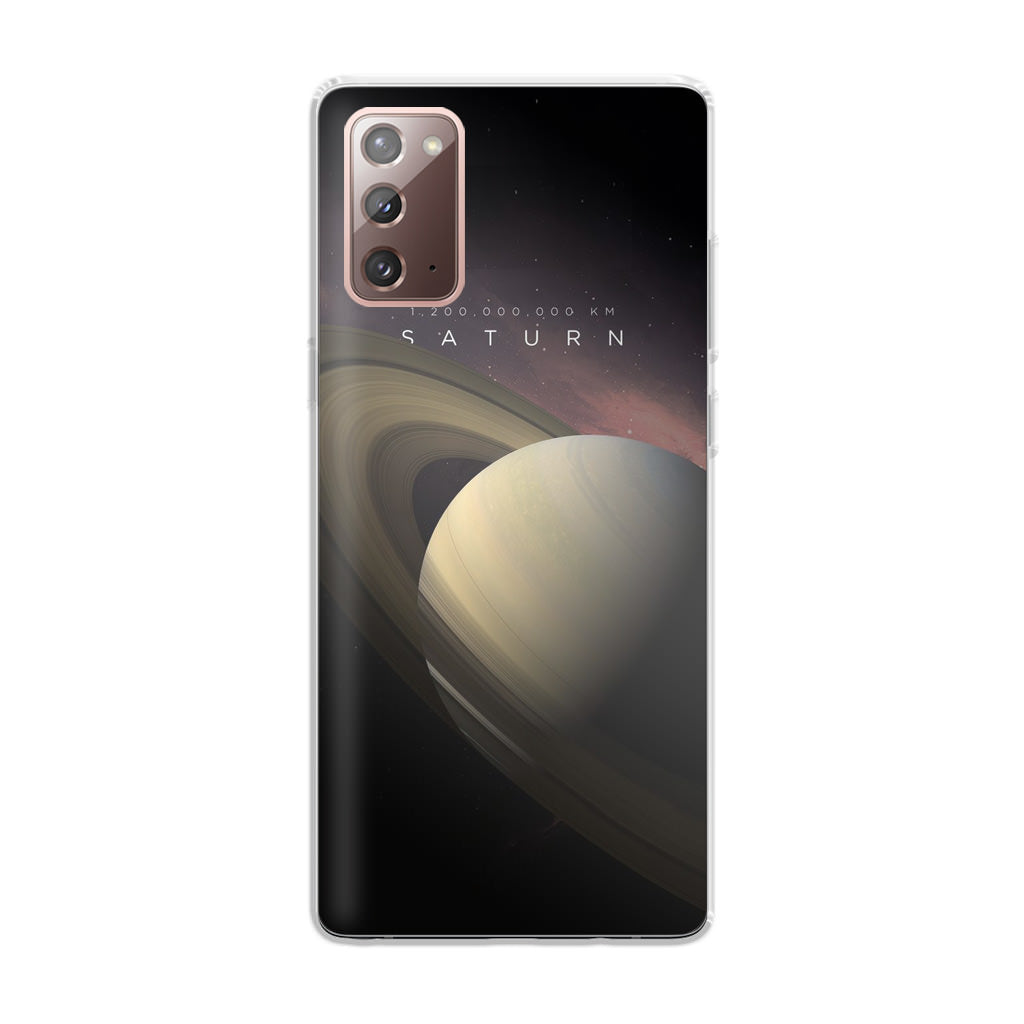 Planet Saturn Galaxy Note 20 Case