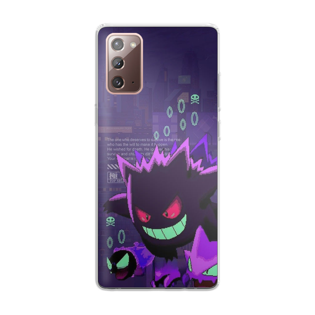 Gengar Pixel Art Galaxy Note 20 Case