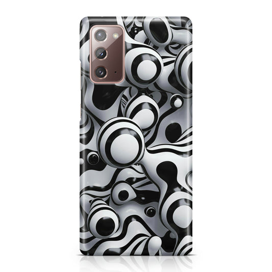 Abstract Art Black White Galaxy Note 20 Case