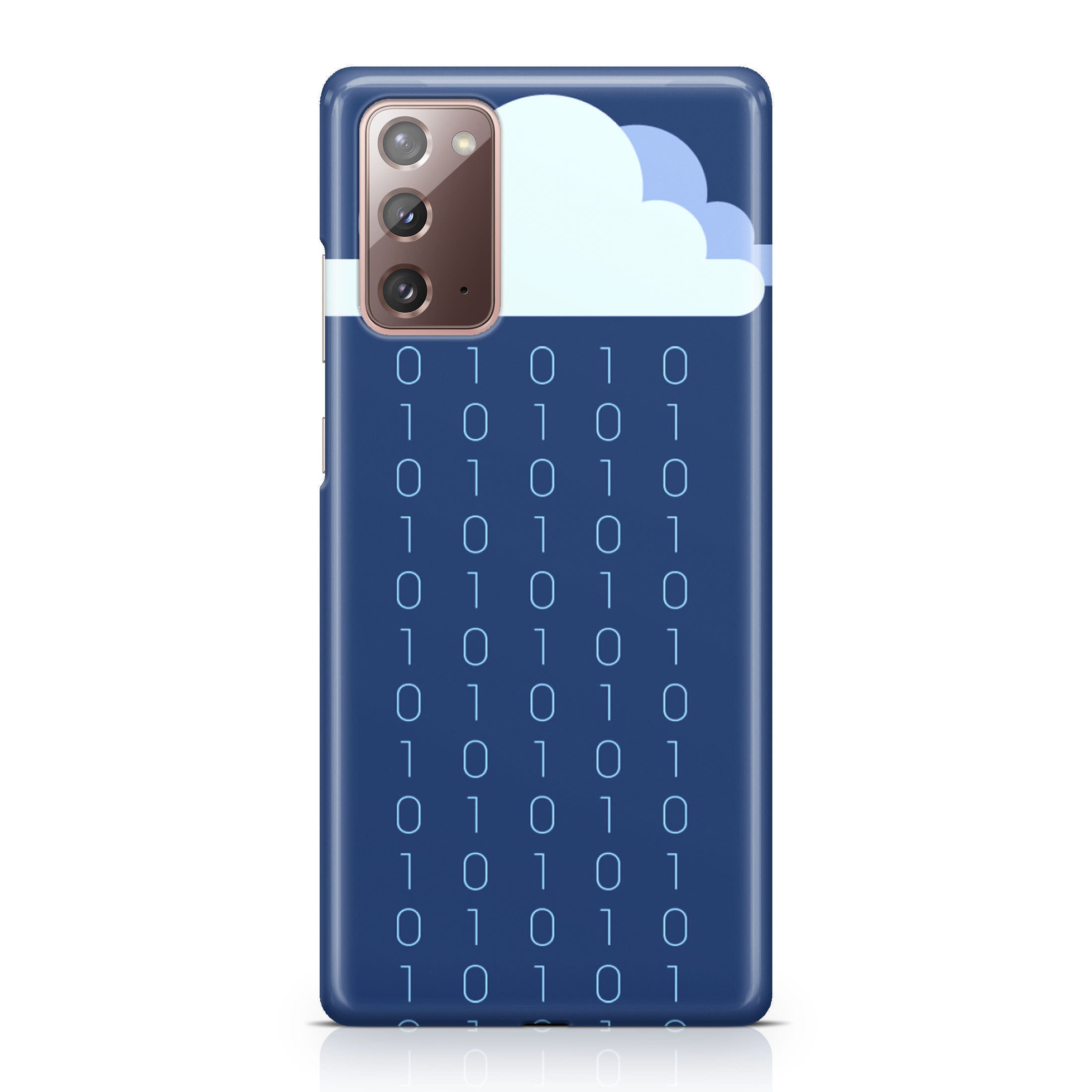 Abstract Binary Minimalist Galaxy Note 20 Case