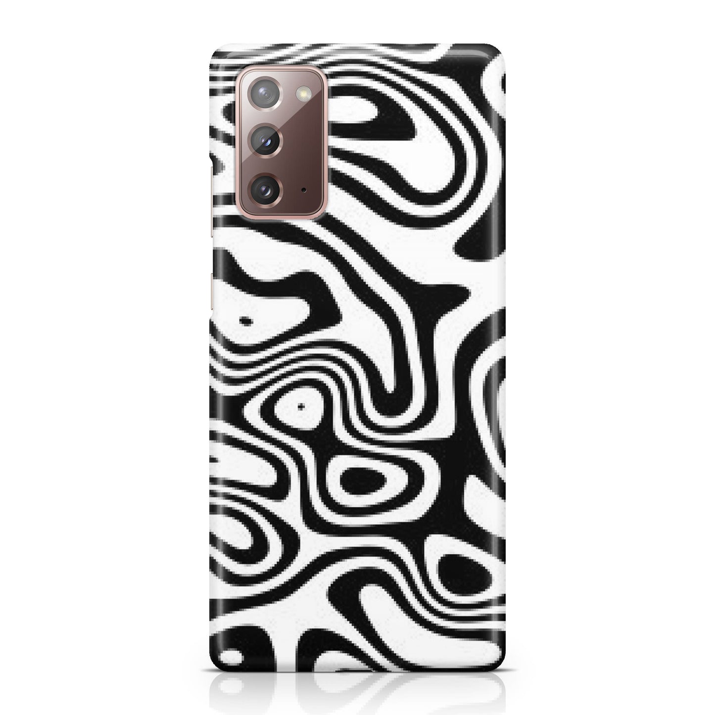 Abstract Black and White Background Galaxy Note 20 Case