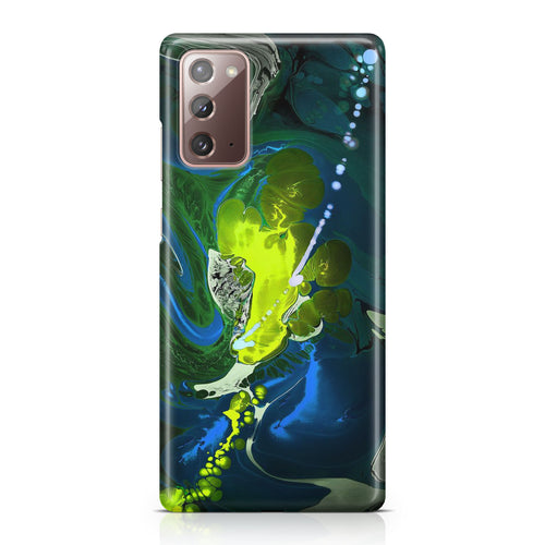 Abstract Green Blue Art Galaxy Note 20 Case