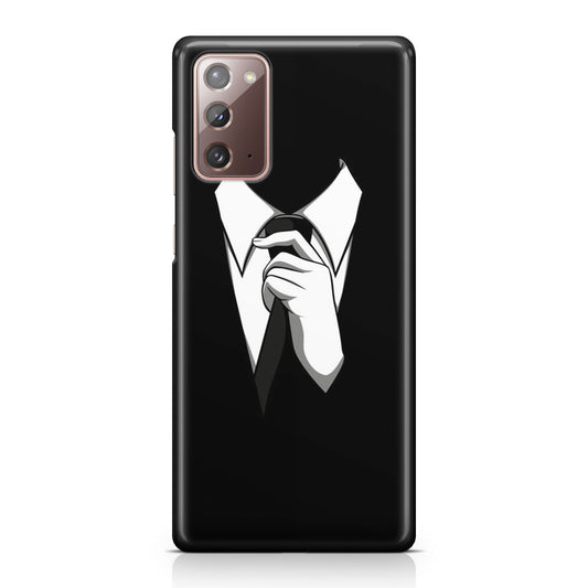 Anonymous Black White Tie Galaxy Note 20 Case