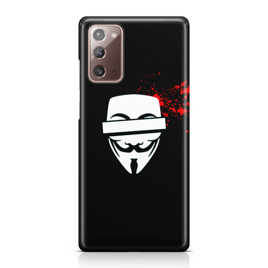 Anonymous Blood Splashes Galaxy Note 20 Case