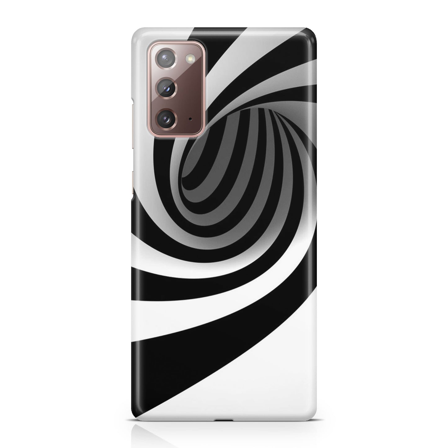 Black and White Twist Galaxy Note 20 Case