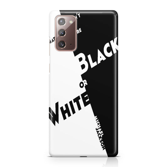 Black Or White Michael Jackson Galaxy Note 20 Case