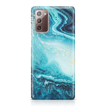 Blue Water Glitter Galaxy Note 20 Case