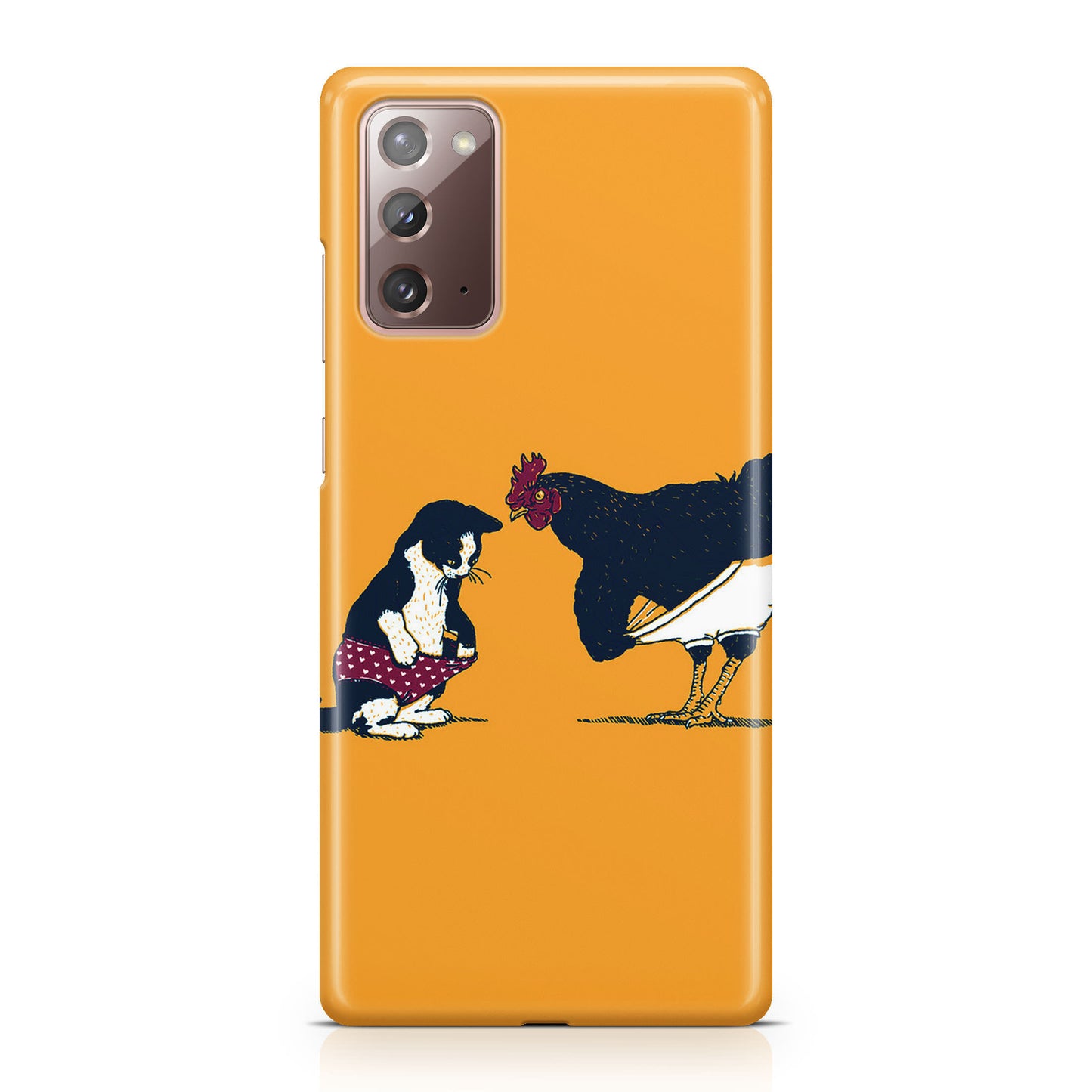 Cat Chicken Yellow Underwear Cute Galaxy Note 20 Case