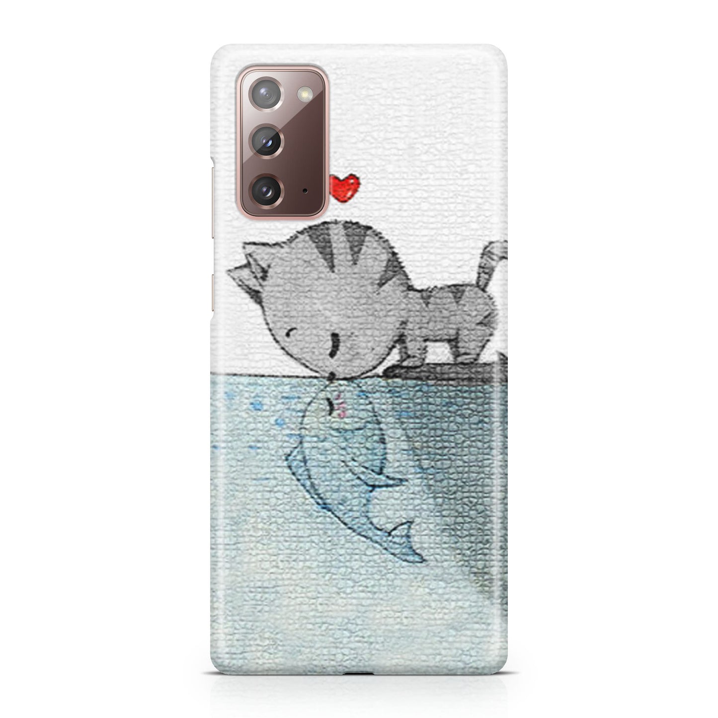 Cat Fish Kisses Galaxy Note 20 Case