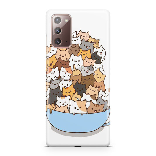 Cats on A Bowl Galaxy Note 20 Case