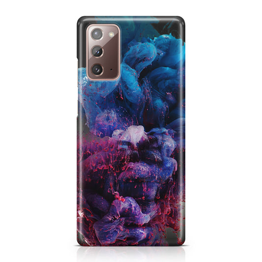 Colorful Dust Art on Black Galaxy Note 20 Case