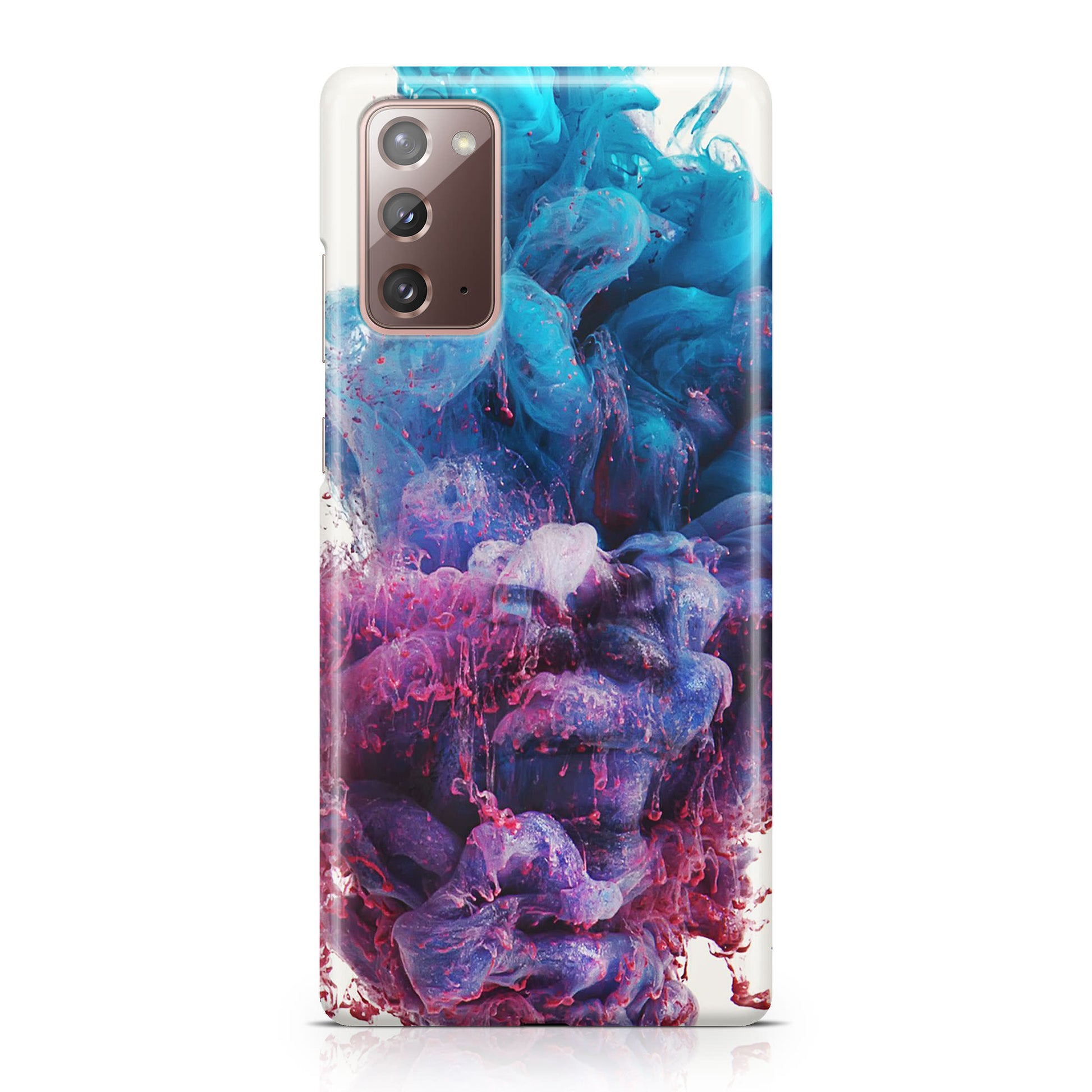 Colorful Dust Art on White Galaxy Note 20 Case