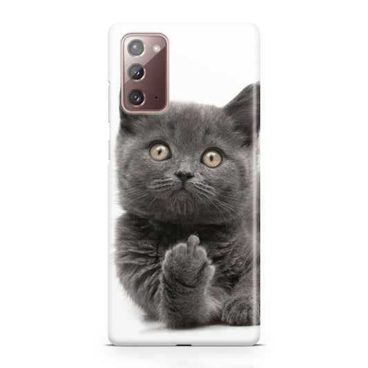 Finger British Shorthair Cat Galaxy Note 20 Case