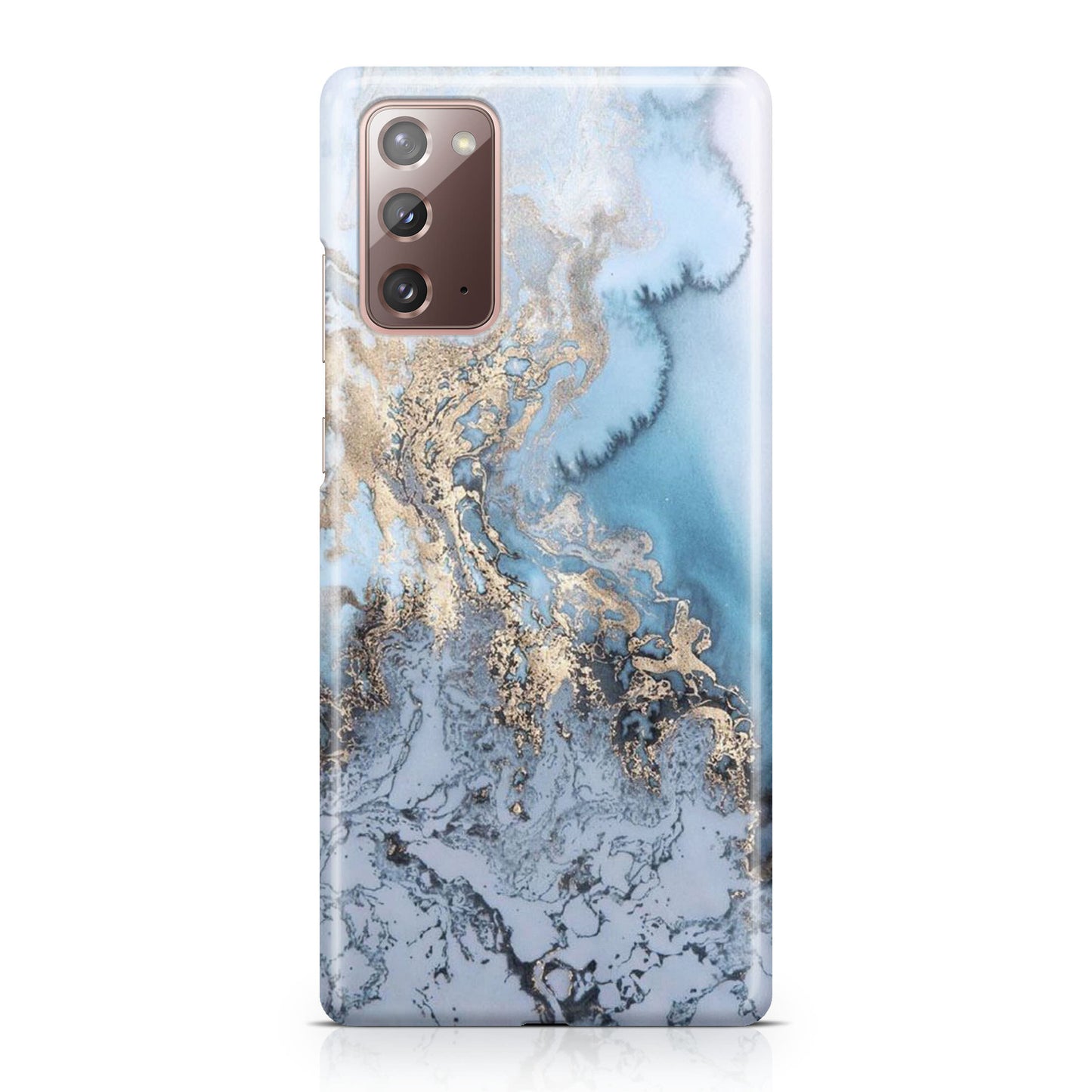 Golden Azure Marble Galaxy Note 20 Case