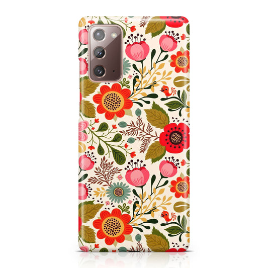 Hello Spring Pattern Galaxy Note 20 Case