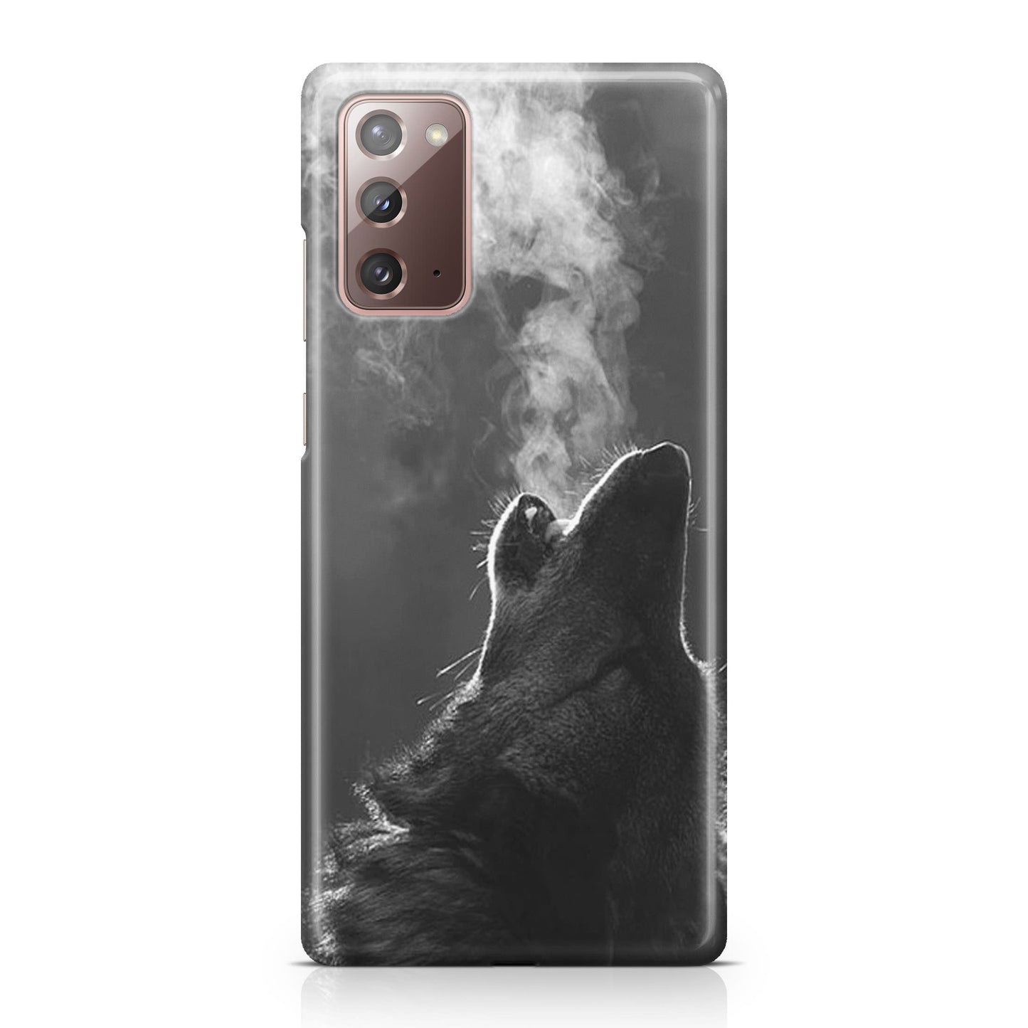 Howling Wolves Black and White Galaxy Note 20 Case