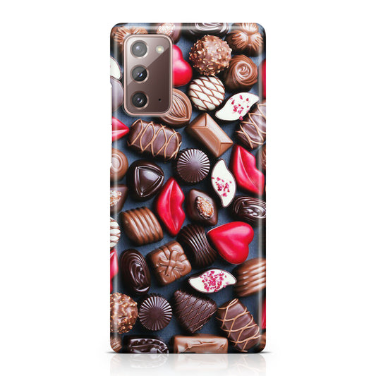 I Love Choco Pattern Galaxy Note 20 Case