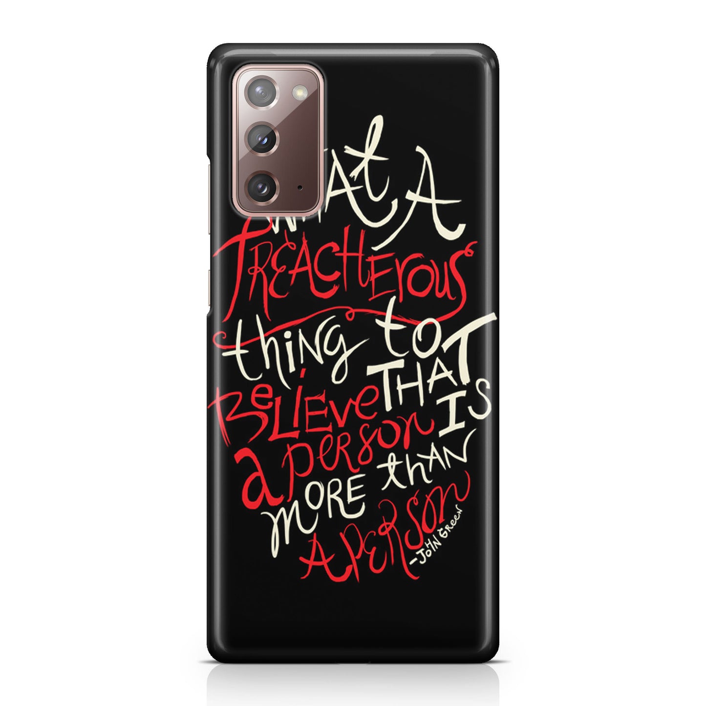 John Green Quotes More Than A Person Galaxy Note 20 Case