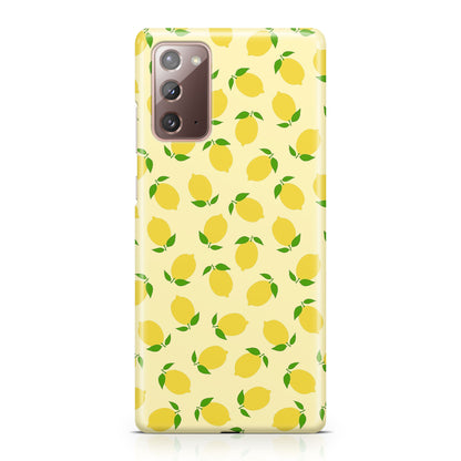 Lemons Fruit Pattern Galaxy Note 20 Case