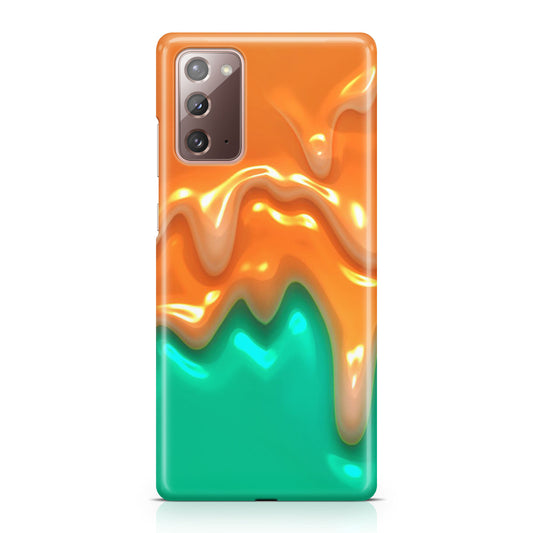 Orange Paint Dripping Galaxy Note 20 Case