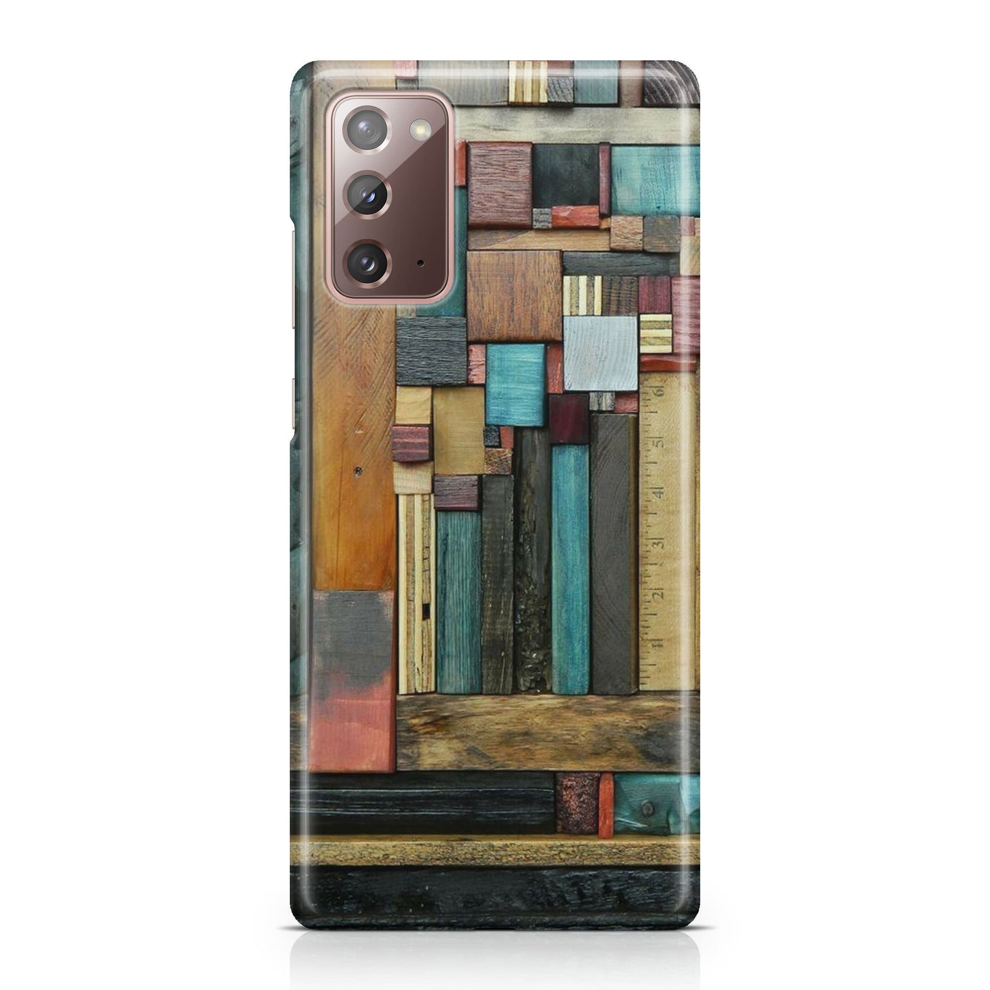 Painted Abstract Wood Sculptures Galaxy Note 20 Case