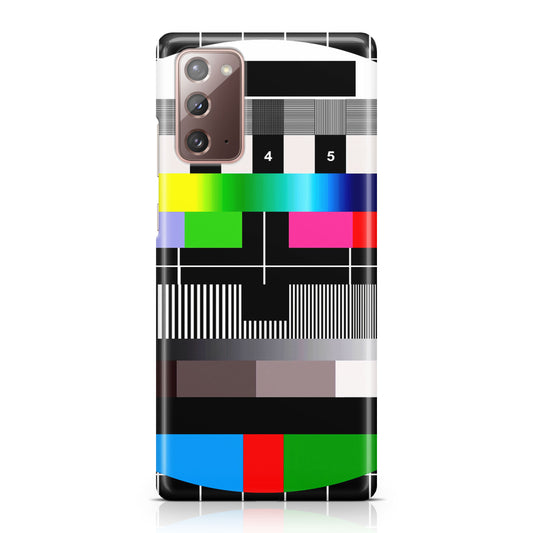 Scheme Pause TV Colorful Mesh Galaxy Note 20 Case