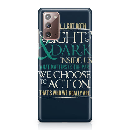 Sirius Black Quotes Galaxy Note 20 Case