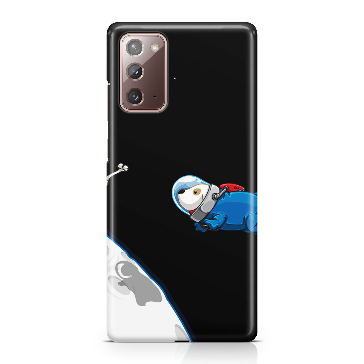 Space Dog Chasing A Bone Galaxy Note 20 Case