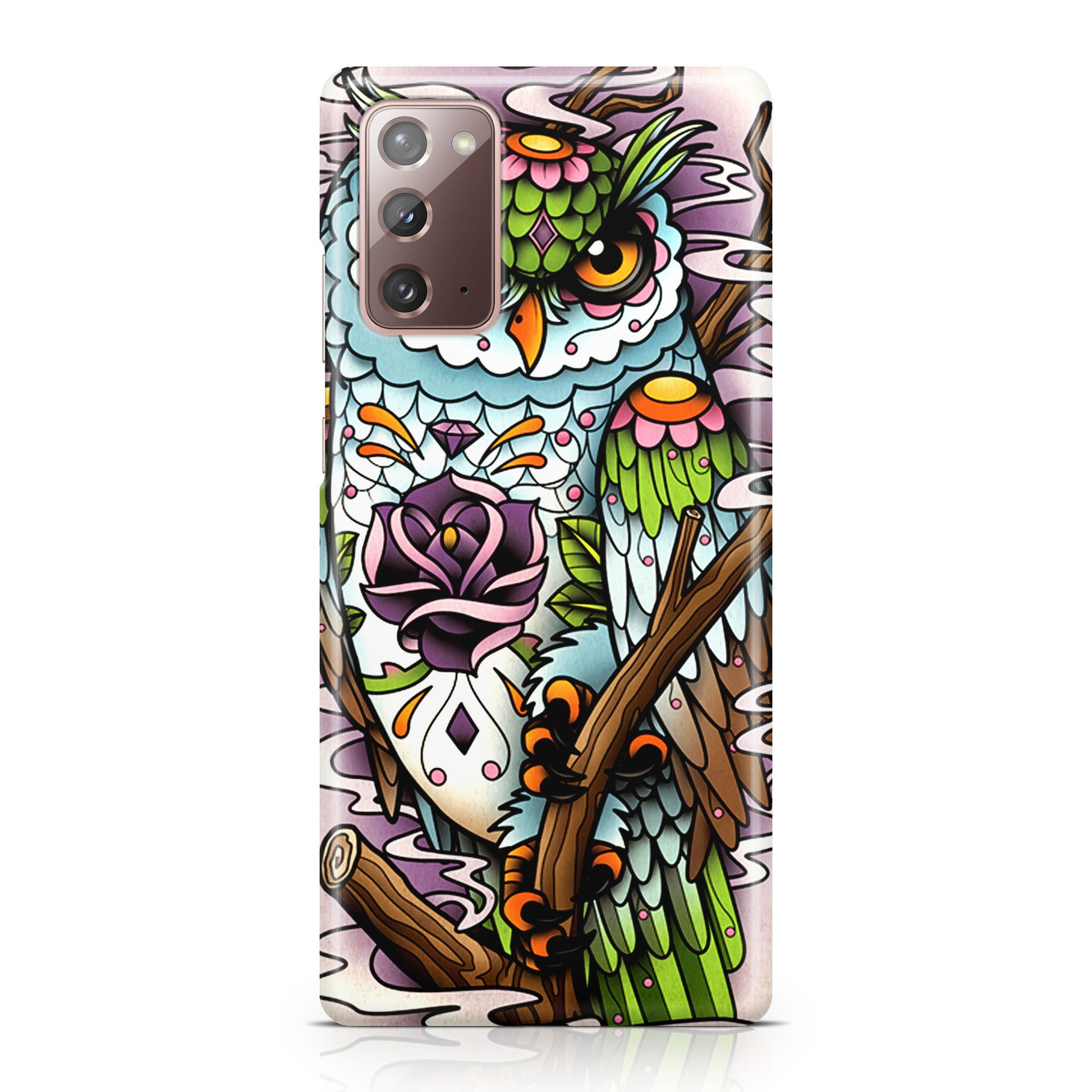 Sugar Skull Owl Tattoo Galaxy Note 20 Case