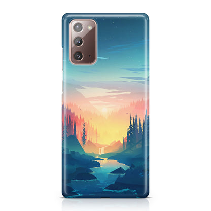 Sunset at The River Galaxy Note 20 Case