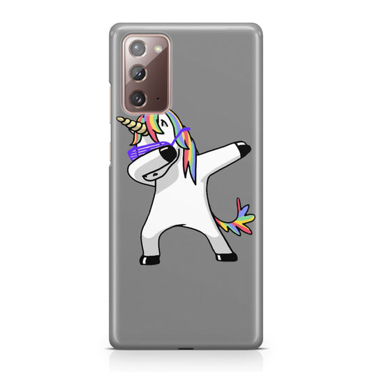 Unicorn Dabbing Grey Galaxy Note 20 Case